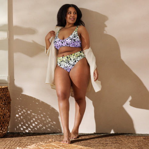 Nonbinary Pride Aloha High-Waisted Bikini